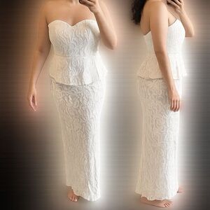 White Lace Maxi Dress